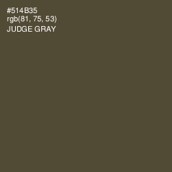 #514B35 - Judge Gray Color Image