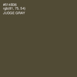 #514B36 - Judge Gray Color Image