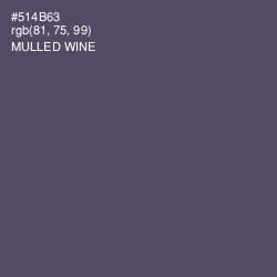 #514B63 - Mulled Wine Color Image