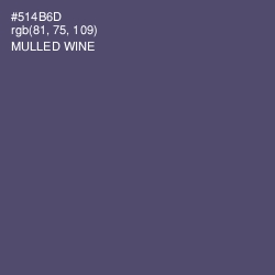 #514B6D - Mulled Wine Color Image