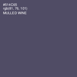 #514C65 - Mulled Wine Color Image