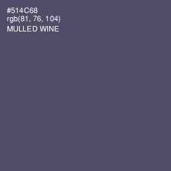 #514C68 - Mulled Wine Color Image
