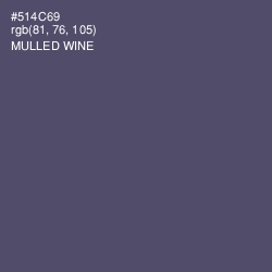 #514C69 - Mulled Wine Color Image