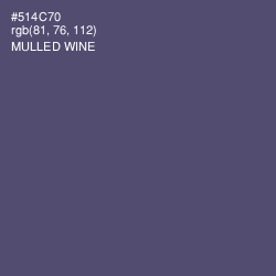 #514C70 - Mulled Wine Color Image