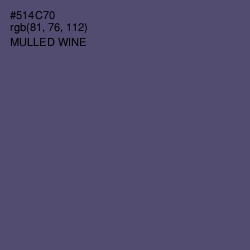 #514C70 - Mulled Wine Color Image