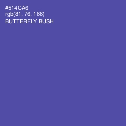 #514CA6 - Butterfly Bush Color Image