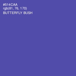 #514CAA - Butterfly Bush Color Image