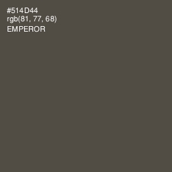 #514D44 - Emperor Color Image