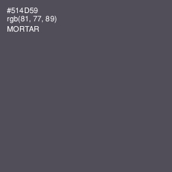#514D59 - Mortar Color Image