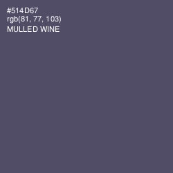 #514D67 - Mulled Wine Color Image