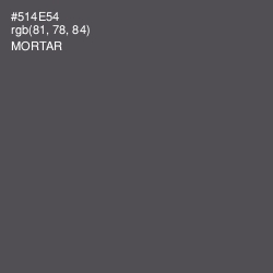 #514E54 - Mortar Color Image