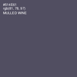 #514E61 - Mulled Wine Color Image