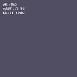 #514E62 - Mulled Wine Color Image