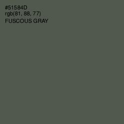 #51584D - Fuscous Gray Color Image