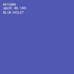 #5158B4 - Blue Violet Color Image