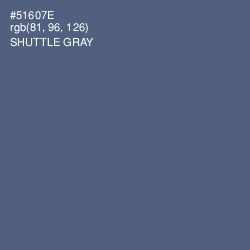 #51607E - Shuttle Gray Color Image