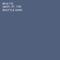 #51617D - Shuttle Gray Color Image