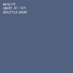 #51617F - Shuttle Gray Color Image