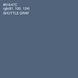 #51647C - Shuttle Gray Color Image