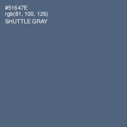 #51647E - Shuttle Gray Color Image