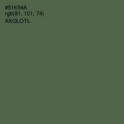 #51654A - Axolotl Color Image