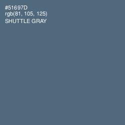 #51697D - Shuttle Gray Color Image