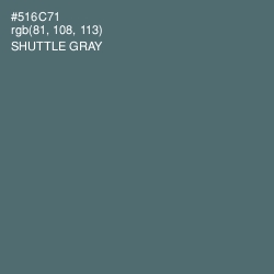 #516C71 - Shuttle Gray Color Image