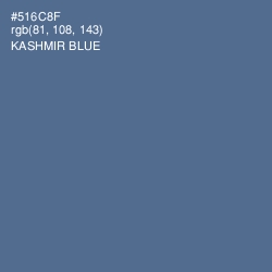 #516C8F - Kashmir Blue Color Image