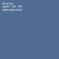 #516C92 - Waikawa Gray Color Image