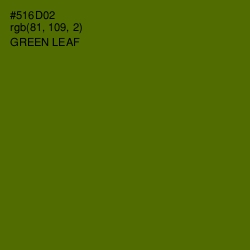 #516D02 - Green Leaf Color Image