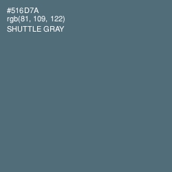 #516D7A - Shuttle Gray Color Image