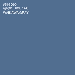 #516D90 - Waikawa Gray Color Image