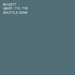 #516E77 - Shuttle Gray Color Image