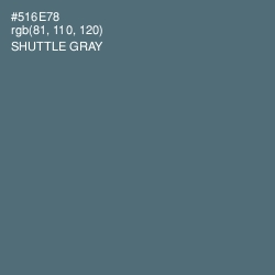 #516E78 - Shuttle Gray Color Image