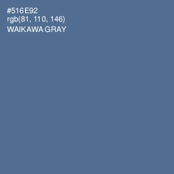 #516E92 - Waikawa Gray Color Image