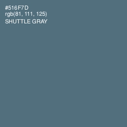 #516F7D - Shuttle Gray Color Image