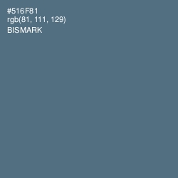 #516F81 - Bismark Color Image