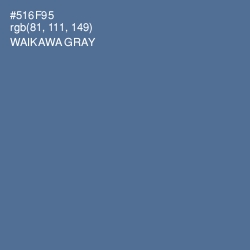 #516F95 - Waikawa Gray Color Image