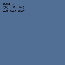 #516F95 - Waikawa Gray Color Image