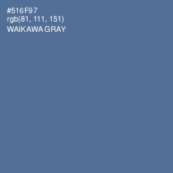 #516F97 - Waikawa Gray Color Image