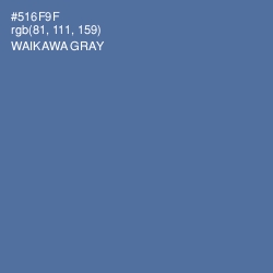 #516F9F - Waikawa Gray Color Image