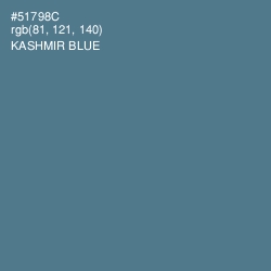 #51798C - Kashmir Blue Color Image