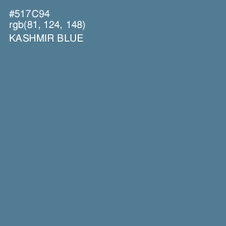 #517C94 - Kashmir Blue Color Image