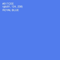 #517CEE - Royal Blue Color Image