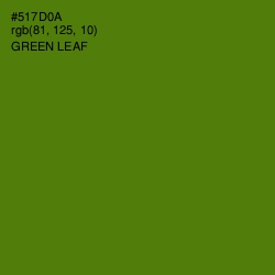 #517D0A - Green Leaf Color Image