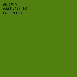 #517F10 - Green Leaf Color Image