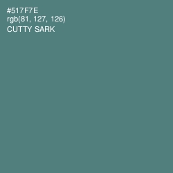 #517F7E - Cutty Sark Color Image