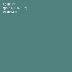 #51817F - Viridian Color Image