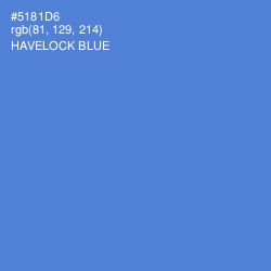 #5181D6 - Havelock Blue Color Image