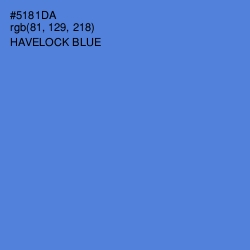 #5181DA - Havelock Blue Color Image